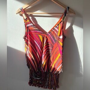 XOXO Y2K Striped Party Top